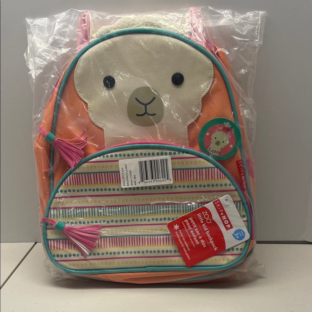 Skip Hop Zoo Llama Backpack - Cream and Orange. NWT